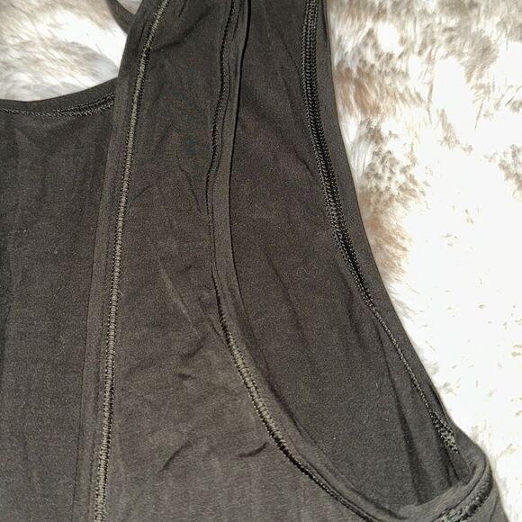 Lululemon olive green open back fitted tank top | Sz 4 (NO SIZE TAG) - Picture 5 of 5